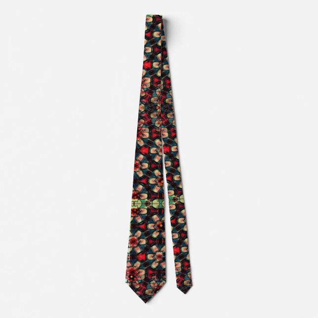 Nightmare Flowers Neck Tie (Front)
