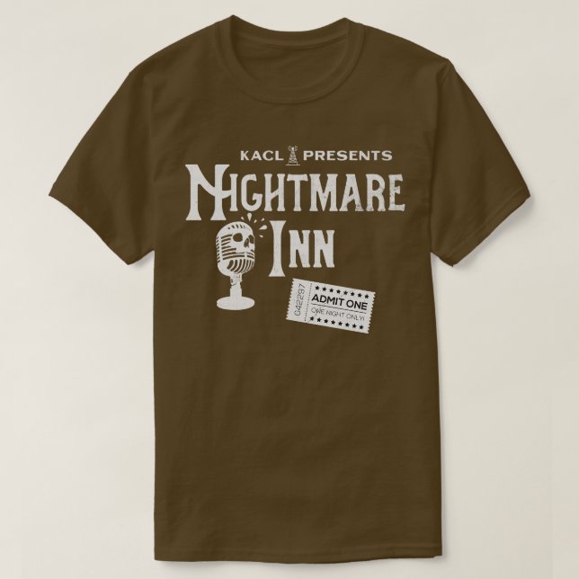 Nightmare Inn Vintage Version T-Shirt (Design Front)