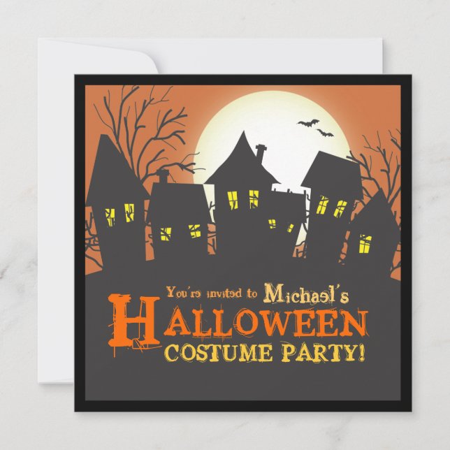 Nightmare Neighborhood Halloween Party Invitation (Front)