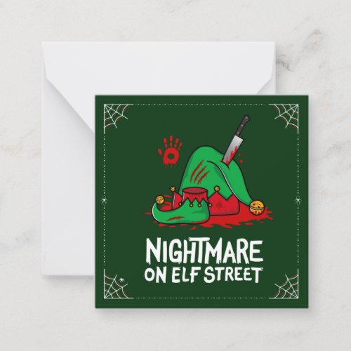 Nightmare on Elf Street Note Card