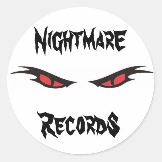 nightmare records logo sticker sheet