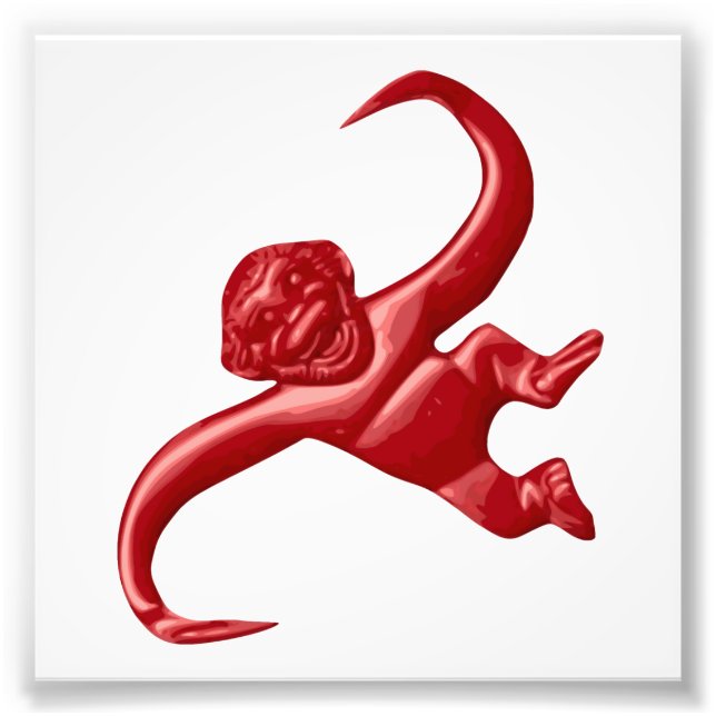 Nightmare Retro Toy Monkey Photo Print (Front)