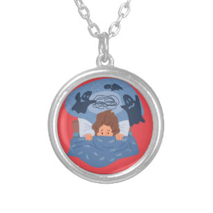nightmare silver plated necklace
