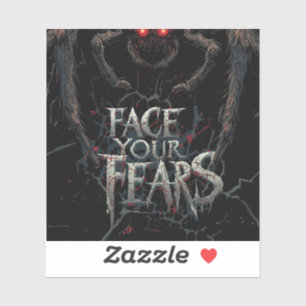 Nightmare Spider – Dark Horror Illustration Sticker