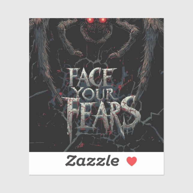 Nightmare Spider – Dark Horror Illustration Sticker (Sheet)