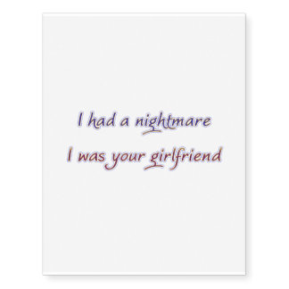 nightmare temporary tattoos