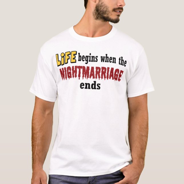 Nightmarriage Ends T-Shirt (Front)
