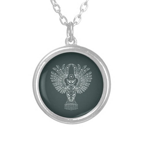 Nightowl Lineart Design Necklace