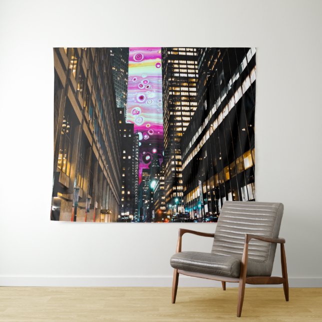 nights in the city tapestry (In Situ (Horizontal))
