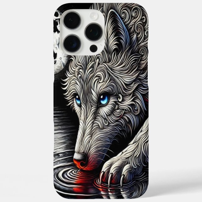 Night's Majesty: White Wolf Case-Mate iPhone Case (Back)