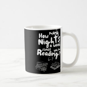 Nights Reading 6-7 Meme English Teacher Book Lover Coffee Mug