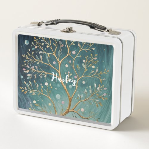 Nights Whimsical Branch Metal Lunch Box