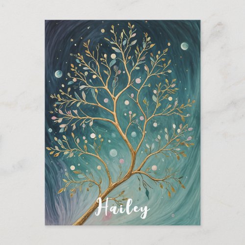 Nights Whimsical Branch Postcard