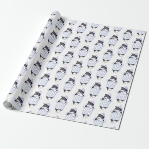 NIGHTSHIRT CAT Wrapping Paper