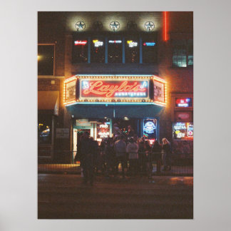 Nighttime at Layla's Poster