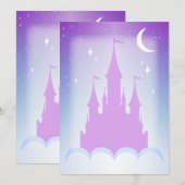 Nighttime Dreamy Castle In The Clouds Starry Sky (Front/Back)