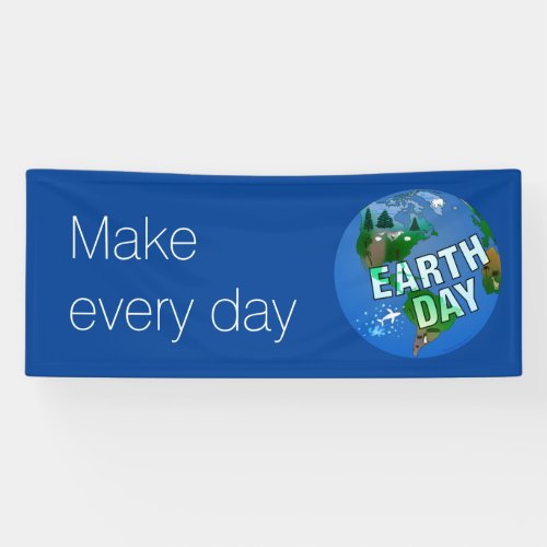 Nighttime Earth Day Banner