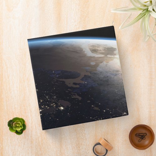 Nighttime Far Northern Europe 3 Ring Binder