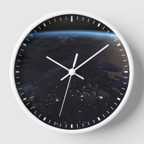 Nighttime Far Northern Europe Clock