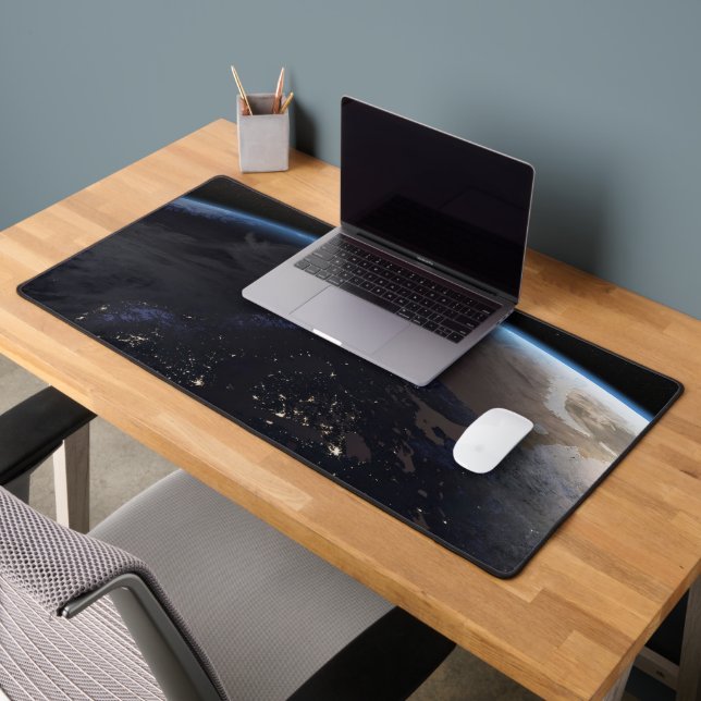 Nighttime Far Northern Europe Desk Mat (Office 2)