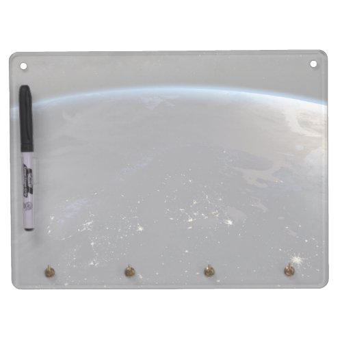Nighttime Far Northern Europe Dry Erase Board With Keychain Holder