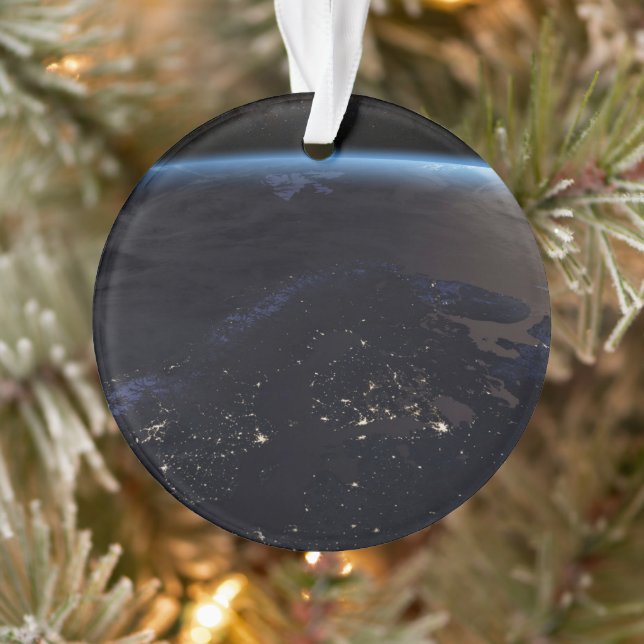 Nighttime Far Northern Europe Ornament (Tree)