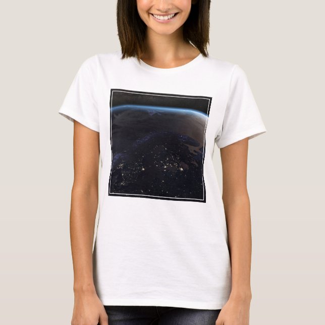 Nighttime Far Northern Europe T-Shirt (Front)