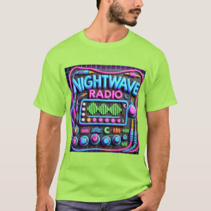 NIGHTWAVE RADIO CLAYMATION LOGO TSHIRT