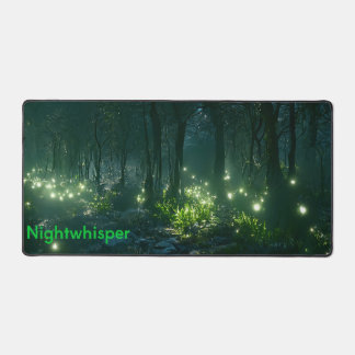 Nightwhisper: Firefly Forest Glow Desk Mat