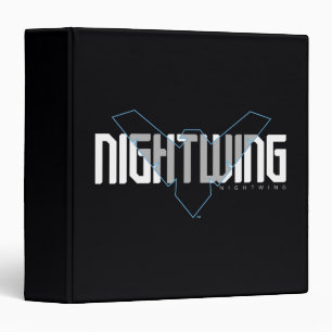 Nightwing Hi-Tech Name Graphic 3 Ring Binder