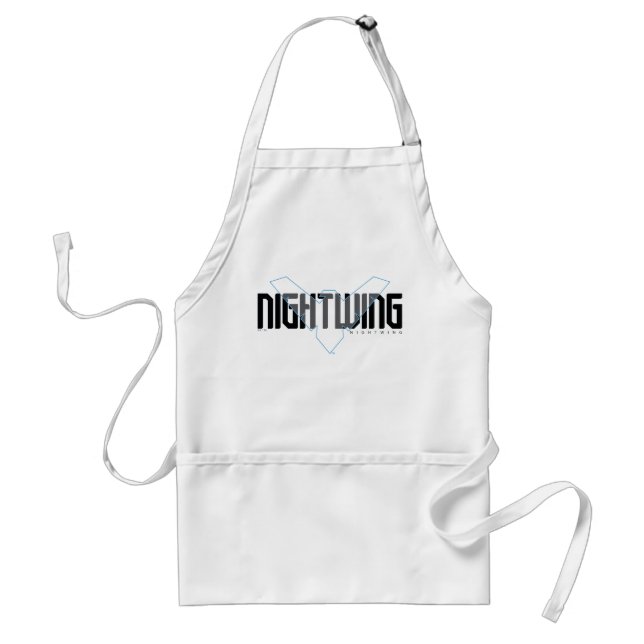 Nightwing Hi-Tech Name Graphic Adult Apron (Front)