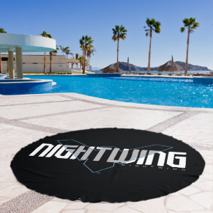 Nightwing Hi-Tech Name Graphic Beach Towel