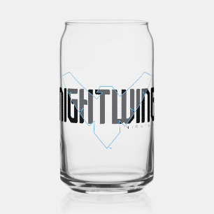 Nightwing Hi-Tech Name Graphic Can Glass
