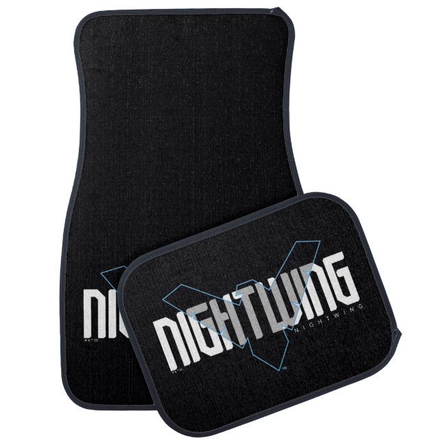 Nightwing Hi-Tech Name Graphic Car Floor Mat (Set)