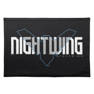 Nightwing Hi-Tech Name Graphic Cloth Placemat