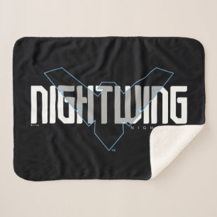 Nightwing Hi-Tech Name Graphic Sherpa Blanket