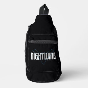 Nightwing Hi-Tech Name Graphic Sling Bag