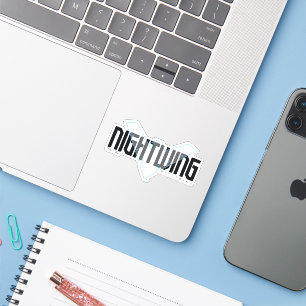 Nightwing Hi-Tech Name Graphic Sticker