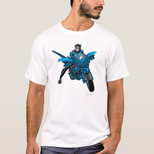 Nightwing on bike T_Shirt