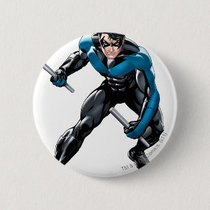 Nightwing with Weapons Button