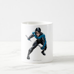 Nightwing with Weapons Coffee Mug