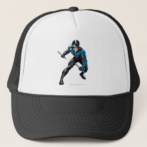 Nightwing with Weapons Trucker Hat