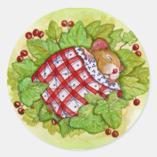 Nighty_Night Mouse Classic Round Sticker