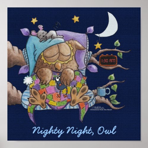 Nighty Night Owl Poster