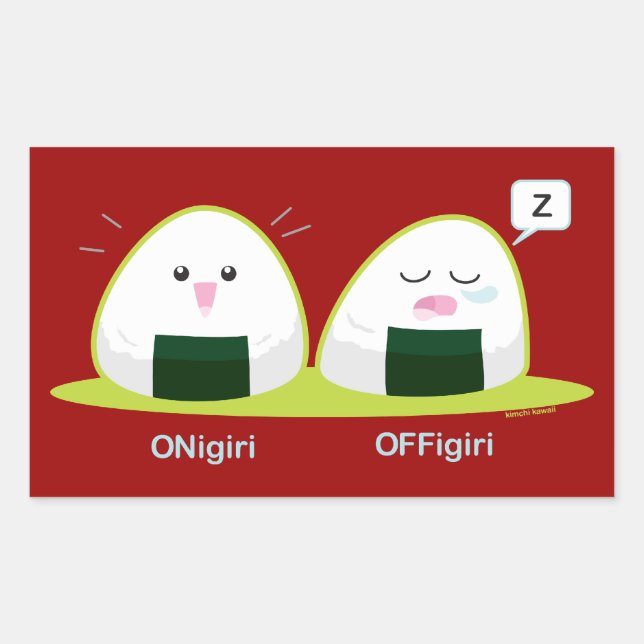 Nigiri Rectangular Sticker (Front)