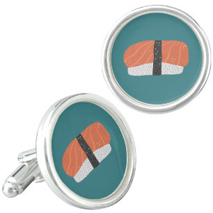 Nigiri Sushi Japanese Cuisine Cufflinks