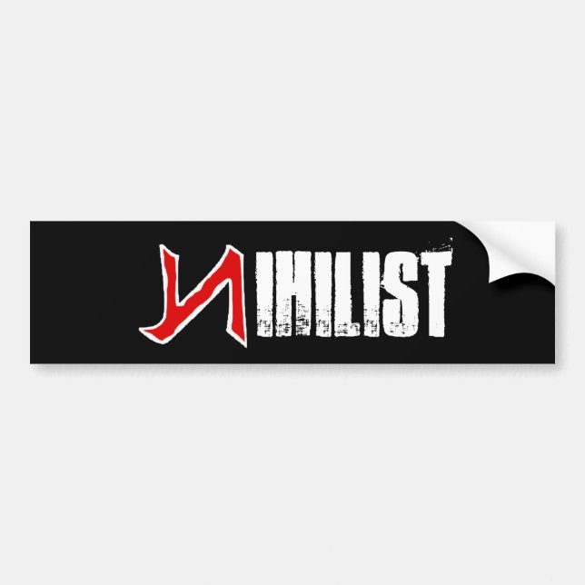 Nihilist Bumper Sticker (Front)
