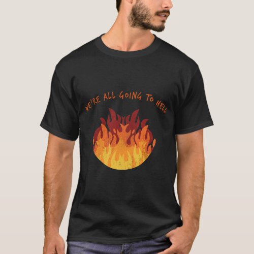 Nihilist Nihilism Fire Flames T_Shirt