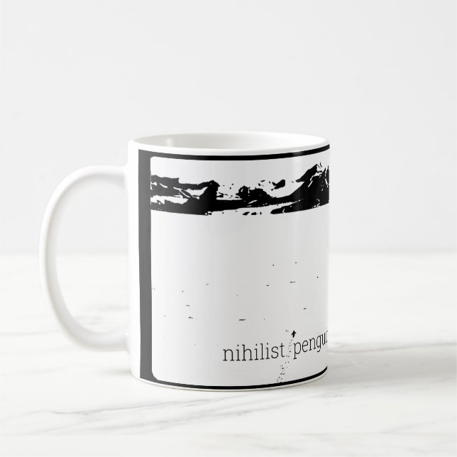 Nihilist Penguin Coffee Mug (Left)