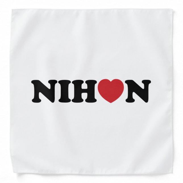 Nihon Love Heart Bandana (Front)